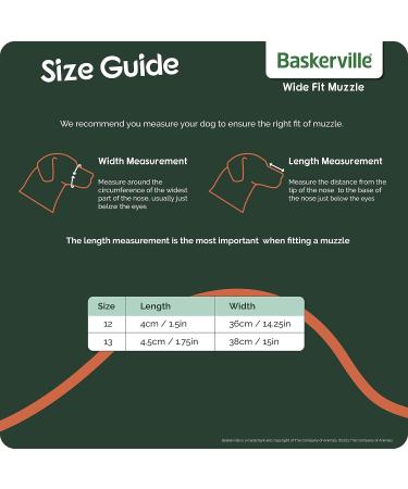 Baskerville Muzzle for Dogs with Wide Snout (Size 13) - Comfortable Panting & Drinking Biting Protection Padded Nose Strap Brown - Buy Online on GoSupps.com