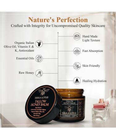 Organic Grass-Fed Beef Tallow Balm with Raw Honey - Moisturizing Cream for Soft Smooth Skin - Handmade All-Natural Moisturizer (2 Oz Unscented) Unscented 2 Fl Oz (Pack of 1) - Buy Online on GoSupps.com