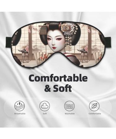 Unisex Double-Sided Japanese Geisha Eye Mask | Sleep Shade Cover for Ultimate Rest - Buy Online on GoSupps.com
