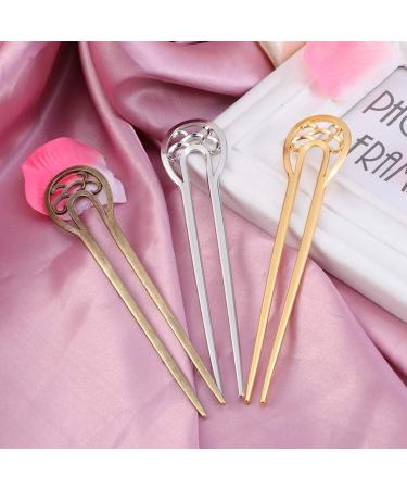Lurrose U-Shaped Hair Fork - Retro Wooden Hair Sticks for Women & Girls | Chinese Hairpins Headdress - Buy Online on GoSupps.com