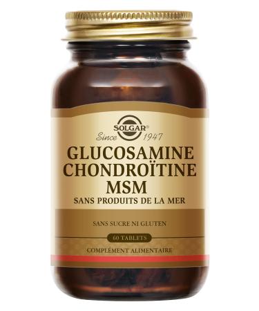 Solgar Extra Concentrate Glucosamine Chondroitin MSM - High Quality - Patented Ingredient - High Concentration - Food Supplement - Bottle of 60 Tablets