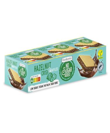 frankonia CHOCOLAT NO SUGAR ADDED Hazelnut Crisp Waffles 9 pieces brown
