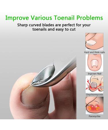 Professional Thick Toenail Clippers for Seniors - Easy Grip Large Handle, Sharp Stainless Steel - Best Nail Clipper for Men with Thick Nails - Black - Buy Online on GoSupps.com