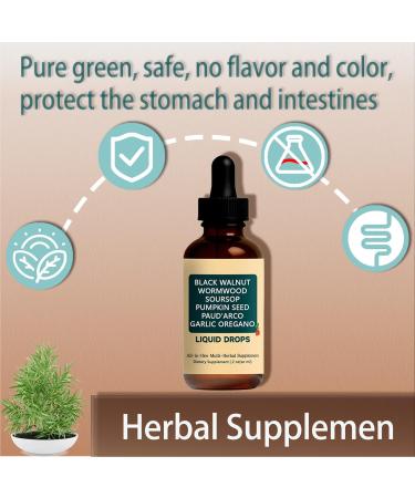 Aelyafle Cirvano Wormwood Black Walnut Clove Liquid Drops for Gut Cleanse 7-in-1 Herbal Supplement with Thyme Extract High Absorption & Fast-Acting Digestive Support 2oz (1pcs) - Buy Online on GoSupps.com