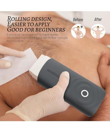 Waxfans Roll on Wax Kit with Smart Wax Warmer -Exact Wax Temperature Control Easy to Use for Beginners Waxing at Home Natural Rose Keep Skin Hydrated and Shiny Great Gift Waxing Kit(Black) D-Black - Buy Online on GoSupps.com