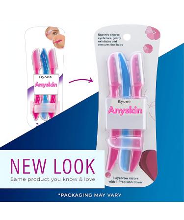 BYONE Razor for Women | Facial Hair Removal & Dermaplaning Tool | Exfoliator Peach Fuzz Remover & Eyebrow Trimmer | Smooth Skin Beauty Shaver - Buy Online on GoSupps.com