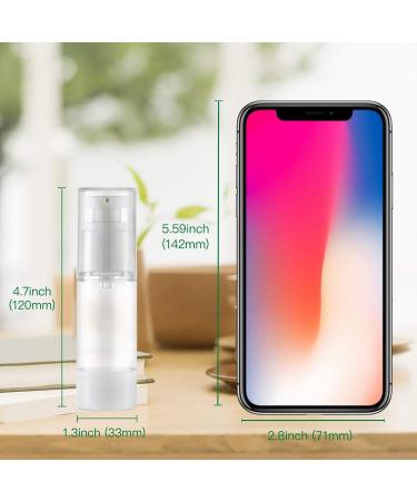 TOUREAL 30ML Airless Pump Dispenser - 8 Pack Empty Travel Bottles for Cosmetics & Creams - Ideal Plastic Containers for eCommerce - Buy Online on GoSupps.com