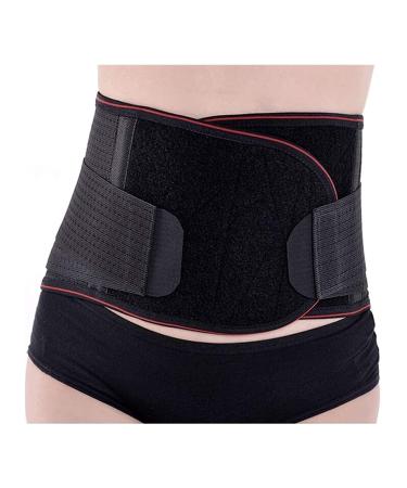 Lumbar support for the lower back for men and women breathable lordosis support with removable self-warming pad ischias-skoliosis-tape disc (size: xx-large) (XXL)