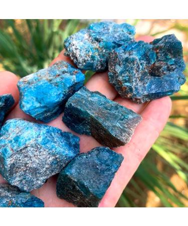 50g/Bag Natural Crystal Blue Apatite Rough Stone Raw Gemstone Mineral Specimen Irregular Crystal Stone Blue Apatite 50g(2-4pc) Blue Apatite 50g(2-4pc) - Buy Online on GoSupps.com