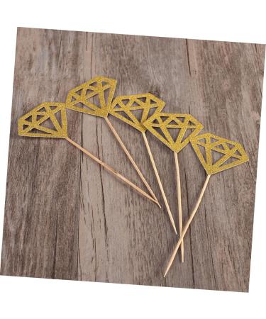 ibasenice Wedding D cor 300 Pcs Diamond Cake Topper Happy Birthday Topper Cake Picks Gold Diamond Topper Capacillos Para Cupcake Decor Cupcakes Diamond Cupcake Topper Paper Cup Wedding - Buy Online on GoSupps.com