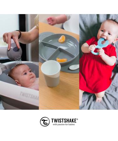 Twistshake 360 Cup 6+m - Pastel Grey & Black | Spill-Proof Baby & Toddler Cup for Easy Hydration | International Shipping Available - Buy Online on GoSupps.com