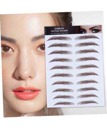 BIUDECO 6d Eyebrows Stickers 4pcs Eyebrow Stickers Water Proof Stickers Eyebrow Makeup 6d Hair-like Eyebrows Stickers 3d Bionic - Buy Online on GoSupps.com