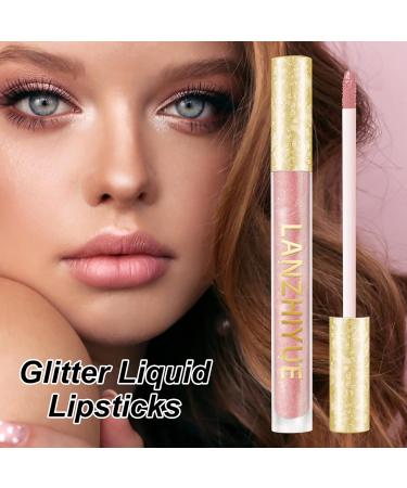 Liquid Eye Glitter | Remove Chunky Glitter for Eyes Long Lasting Waterproof Sparkling Eyeshadow Lip Painting Glitter Decorate Art Festival Party Makeup Liquid Haoying 10# - Buy Online on GoSupps.com