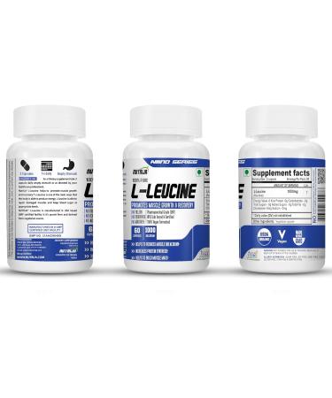 L-Leucine 1000mg Capsules - Boost Lean Muscle Mass & Strength | 120 Count | International Shipping Available - Buy Online on GoSupps.com
