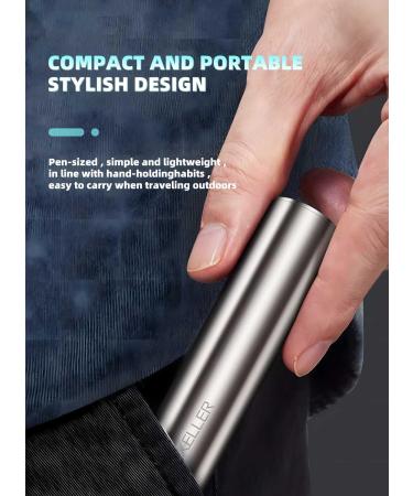 Professional Ear and Nose Hair Trimmer with LED Display | Painless USB Rechargeable IPX7 Waterproof | Dual Edge Blades for Men & Women - Buy Online on GoSupps.com
