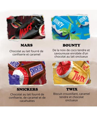 Mixed Gourmet | Assortment of 250 Mini Chocolates Mars Snickers Bounty Twix Milka Suede Toblerone | Individually Wrapped - Buy Online on GoSupps.com