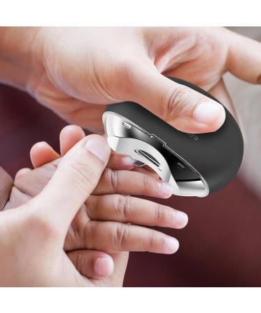 Fingernail Cutters for Seniors | Safety Fingernail Nail Clipper - Rechargeable Cutter and File Nail Clipper LCD Digital Display Clipper with Light & 3 Speeds for Children Kids Adult Black - Buy Online on GoSupps.com