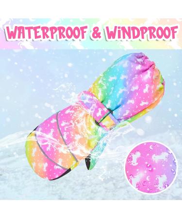 PAMAID Kids Ski Mittens - Waterproof Winter Gloves for Girls 3-8 Years - Buy Online on GoSupps.com