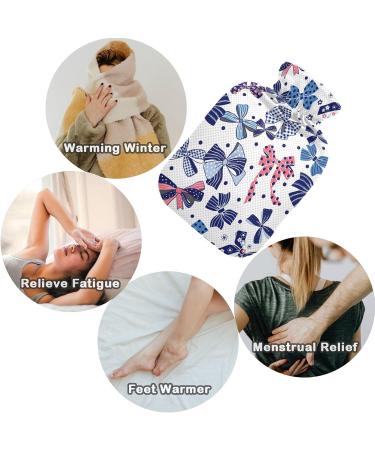 NAANLE 1L Hot Water Bottle Transparent Flower Loop Design for Pain Relief & Heat Therapy | Ideal for Bed Hands & Feet - Buy Online on GoSupps.com