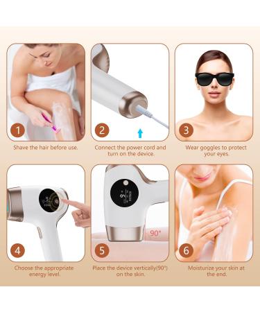 2023 IPL Hair Removal Device | 3-in-1 Laser with 9 Energy Levels | Painless & Permanent for Women & Men - Face Legs Body - Buy Online on GoSupps.com