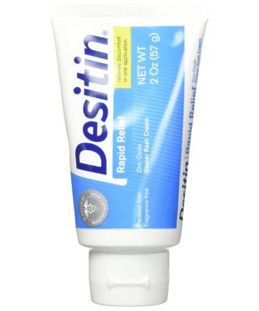Desitin Rapid Relief Creamy Zinc Oxide Diaper Rash Cream 2 Count