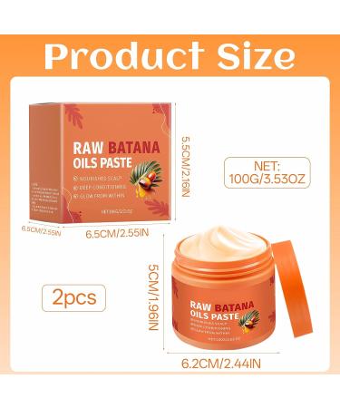 Ourdort Raw Batana Oil Paste organic oil for hair Batana conditioner 100 natural hair cream for healthier thick smooth hair - Buy Online on GoSupps.com