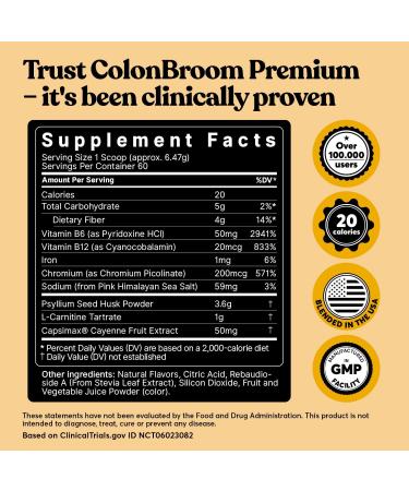 ColonBroom Premium Psyllium Husk Powder (Strawberry 60 Servings) + Shaker Bottle for Colon Broom Fiber Powder Drink Bundle - Colon Cleanse for Bloating Relief & Gut Health - Fiber Powder Supplement - Buy Online on GoSupps.com