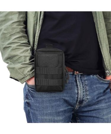 Gogoku 4-Pack Tactical Molle Pouch Combo - Compact Utility EDC Waist Bag Set in Black - Buy Online on GoSupps.com