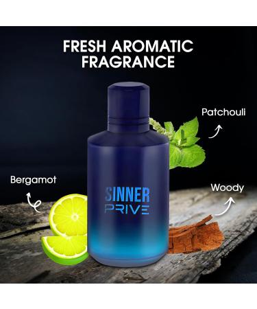 Sinner Sensual Woody Fragrance for Men | Long Lasting Cologne Aromatic Scent Eau de Parfum Natural Spray - Great Holiday Gift 3.4 Fl Oz/100 Ml Sinner P - Buy Online on GoSupps.com