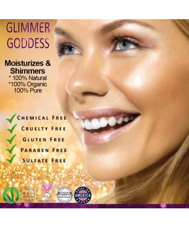 GLIMMER GODDESS Organic Whipped Body Butter | Level 3 Diamond Shimmer | Nourishing Moisturizer for All Skin Types | Luxurious Glow & Hydration - 4.0 oz - Buy Online on GoSupps.com