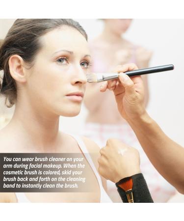 Pinkiou Makeup Remover Armband - Color Cleaner Sponge for Makeup Brush - Black - Buy Online on GoSupps.com