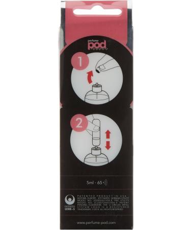 Perfume Pod Clear Refillable Perfume Atomiser with Spray & Genie-S Refill (Pink) - Buy Online on GoSupps.com