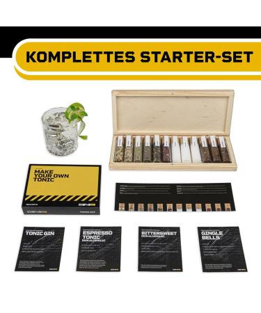 Dibys Tonic Spice Set Mini | 12 Botanicals & Recipe Cards | Luxury Tonic Gift Set for Gin Lovers | Ideal for Men & Women - Buy Online on GoSupps.com