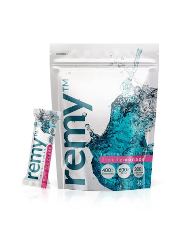 Remy - Hydration + Liver Aid - 15 Electrolyte Powder Packets Hangover Relief DHM Milk Thistle White Willow Bark Vitamin B - for Better Mornings