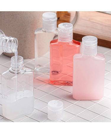 Foochy 60 Pack Clear Hand Sanitizer Bottles - 60ml/2oz - BPA/Parabens Free | Refillable Flip-Top Bottles for Hand Sanitizer, Shampoo, Lotion, etc - Buy Online on GoSupps.com
