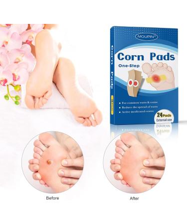 Corn Remover Pads Wart Remover Foot Corn Remover Patch 24 Pcs Corn Removal Pads Corn Removal Ideal for Relief Corn Pain and Foot Care Corn Plasters with Hole for Feet Hand Toe - Buy Online on GoSupps.com