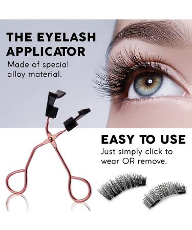 Dual Magnetic Lashes Kit - Reusable, Waterproof, Lightweight & Ultra Thin Magnet - Natural & Dramatic False Eyelashes with Tweezers - Buy Online on GoSupps.com