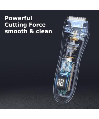 ENSSU Body Hair Trimmer for Men | Waterproof Electric Manscape Groin Trimmer with Skin-Safe Ceramic Blade | Ideal for Chest Beard & Pubic Hair - Buy Online on GoSupps.com