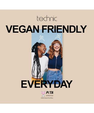 Technic Cosmetic Brush and Sponge Gift Set - Professional Makeup Kit with 6 Brushes & 2 Beauty Sponges - Vegan & Cruelty-Free - Buy Online on GoSupps.com