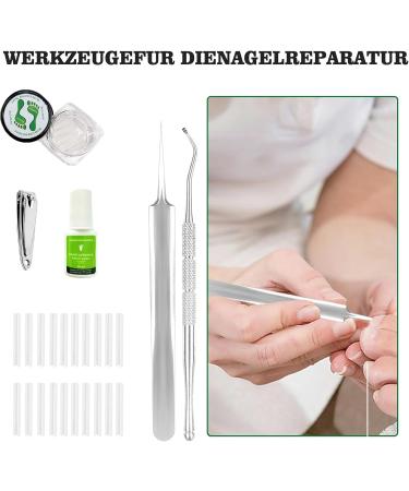 Ingrown Toenails Set of 24 Nail Clips Toenails Pull Ointment Set for Ingrown Toenails Orthopaedic Pedicure Tool with Nail Clippers Nail Clippers and Tweezers - Buy Online on GoSupps.com