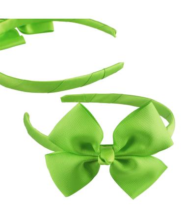 SIQUK 16 Pieces Bow Headband Set for Girls - Grosgrain Ribbon Headbands in 16 Colors with Bonus Storage Bag - Buy Online on GoSupps.com