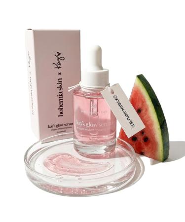 Bohemia Skin Kay's Glow Serum - Vitamin C Serum for Face (THD Ascorbate) - Hydrating Dark Spot & Post Blemish Mark Fader - Oxygen Infused for Radiant Dewy Skin - Non Sticky & Non Comedogenic - 1 Fl Oz