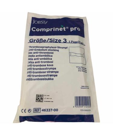 Comprinet Pro Anti-Thrombosis Compression Stockings Thigh Length Size 3 - 1 Pair + Usy Block | Worldwide Shipping - Buy Online on GoSupps.com