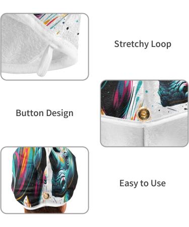 Buy Multi-Colored Rhino Hair Towel 2 Pack Super Absorbent & Quick Dry Hair Turbans for Women & Girls | International Shipping Available - Buy Online on GoSupps.com