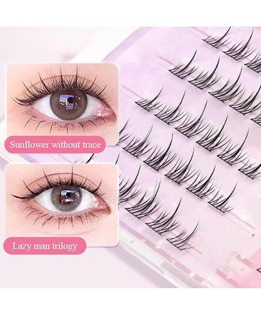 Swarous Waterproof Glue Free Realistic False Eyelashes Swarous Waterproof Lash Clusters Kit lash clusters kit natural wispy Reusable Strip Lashes (MJS03) - Buy Online on GoSupps.com