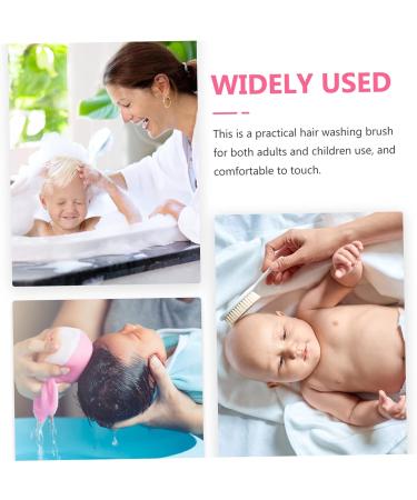 FRCOLOR 4pcs Silicone Baby Shampoo Brushes | Toddler Body Cleaning Brush Set for Exfoliating & Hair Cleaning | Baby Bath Tools - Buy Online on GoSupps.com