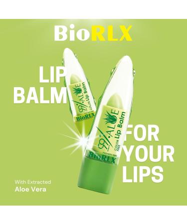 BioRLX Aloe Vera Lip Balm - Hydrating Duo for Soft Lips | International Shipping Available - Buy Online on GoSupps.com