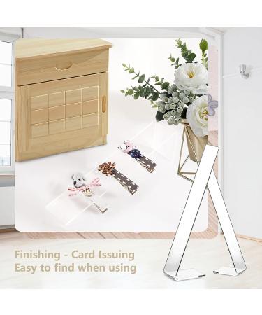 Acrylic Hair Clip Display Stand Set - L-Shaped Hairpin Holder for Girls | Transparent Holder for Hair Clip Organization - Buy Online on GoSupps.com