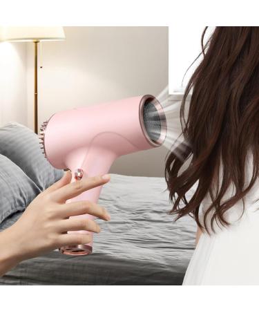 MERIGLARE Portable Hair Dryer Hairdryer Adjustable Hot and Cold Settings Hair Care Dryer Blow Dryer for Dorm Salon Home Hotel Pink - Buy Online on GoSupps.com