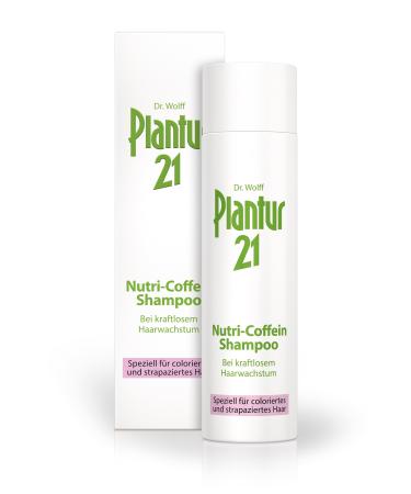 Plantur 21 Nutri -Coffein Shampoo - 1 x 250 ml - shampoo for maintaining and improving hair growth - for colored and stressed hair - silicone -free 250 ml (1 Pack) - Buy Online on GoSupps.com